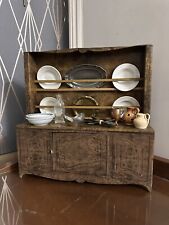 Vintage Antique Rare French Tin Toy Childs Dresser Old 1910s 1920s