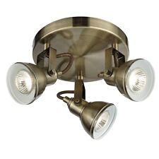 3 Lights Antique Brass