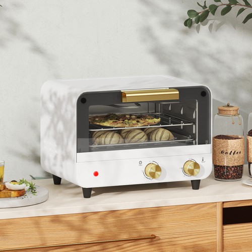 Homcom small toaster oven - oven,, 12l