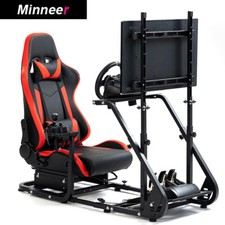Minneer Racing Simulator Cockpit Fit LogitechG29 G920 Thrustmaster T300 TV Mount