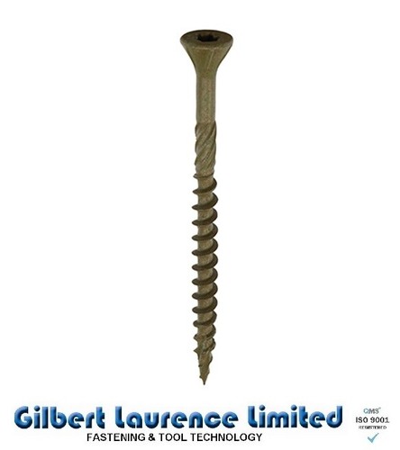 Pro olive coated torx - coated, decking