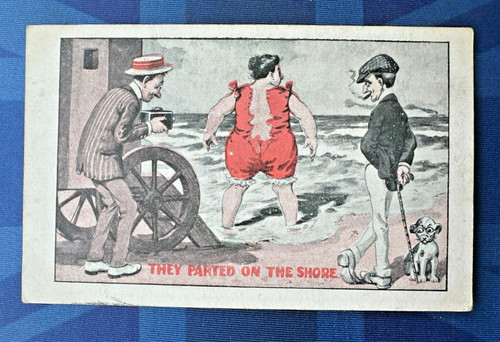 Saucy comic postcard 1910s - comic,