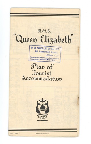 Rms queen elizabeth may - elizabeth, 1951