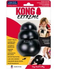 KONG Extreme Dog Toy Large Black Tough Durable Rubber Chew Treat