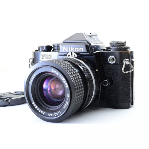 Nikon fe2 black slr film - nikon,