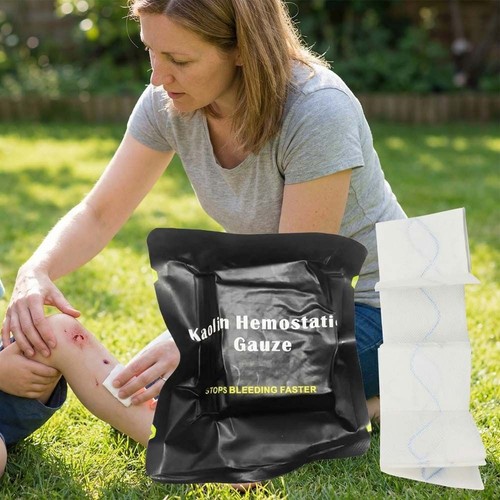 Hemostatic kaolin gauze combat - hemostatic,