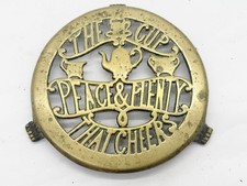 ANTIQUE BRASS TEAPOT TRIVET