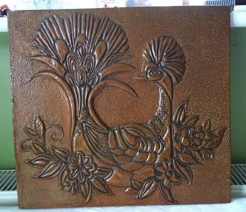 Vintage large copper - copper, plaque