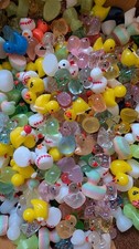 Mini Plastic Resin Duck Trinkets - Assorted 25 Random Duck Figures