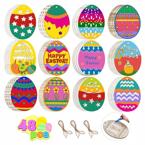 48pcs wooden diy craft - craft, easter
