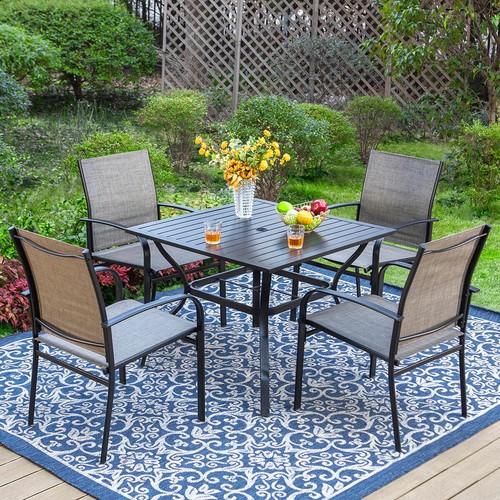 Piece patio dining set - 5,