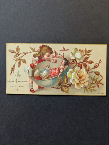 Victorian xmas greeting - xmas, card