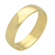 9ct Yellow Gold D-Shape Gents