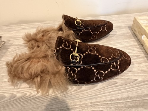 Gucci princetown velvet - gucci,