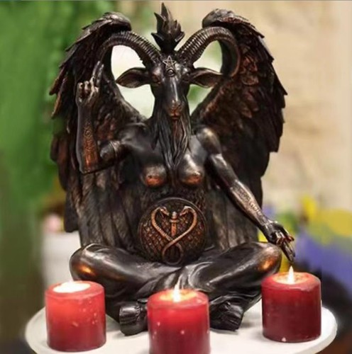 Baphomet antiquity goat statue - baphomet,