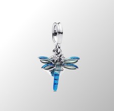 Sterling Silver Dragonfly Double Dangle Charm 793745C01