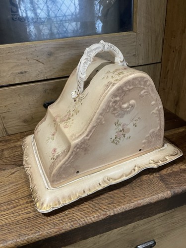 Antique cheese butter dish - antique,