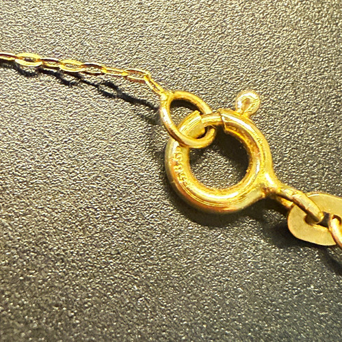 14k solid yellow gold chain - gold,