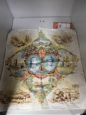 1935 King George V Ornamental Handkerchief Celebrating 25 Years Of His Reign