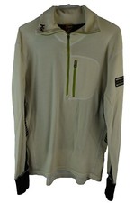 HELLY HANSEN Beige Fleece Jumper size XL Womens Half Zip Pullover Lifa Stay Dry