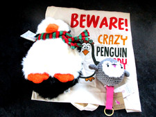 House of Fraser 2002 & Joules Crochet Pompet PENGUIN Keyring still tagged + Bag