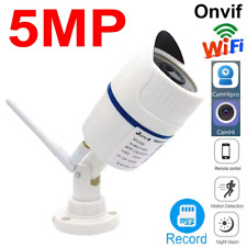 5MP Outdoor WiFi IP Camera - Waterproof, Night vision, RTSP, Audio, Human Detect