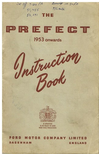 Ford 100e prefect saloon - 100e,