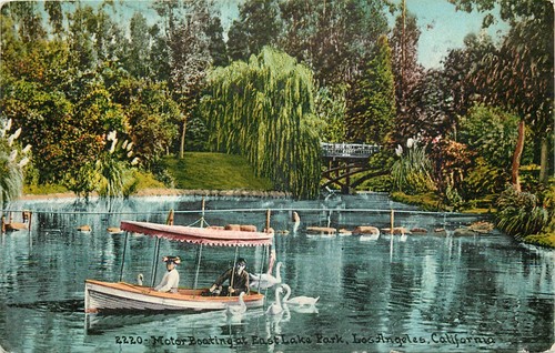 Motor boating east lake - lake, park