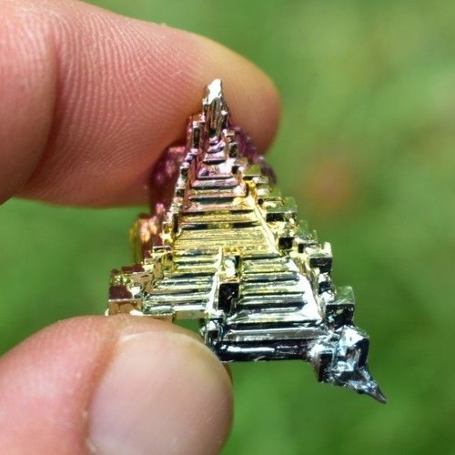 Rainbow bismuth crystal - rainbow,