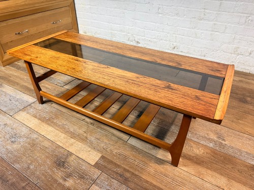 Mid century teak and smoked - mid-century,