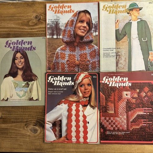 Vintage golden hands magazine - golden,