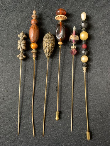 Vintage hat pins set - vintage,