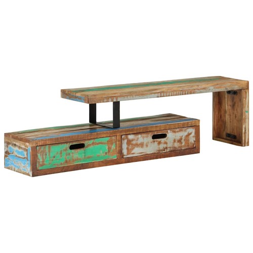 Solid acacia wood stand - acacia, tv