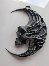 Crescent Moon & Skull Wall Art