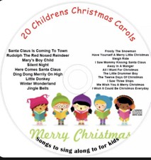 CHILDREN'S CHRISTMAS SING-ALONG CD 20 CHRISTMAS CAROLS FOR KIDS OF ALL AGES XMAS