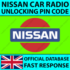 NISSAN RADIO PIN CODE FOR ALL MODELS JUKE MICRA NAVARA NOTE QASHQAI X-TRAIL