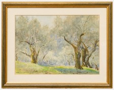 Alexander Y. Wishaw (1870-1946) - Framed 1910 Watercolour, Forest Glade