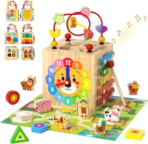 Baby wooden montessori toys - baby,