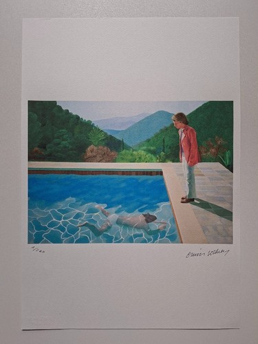 David hockney signed dive - hockney, in