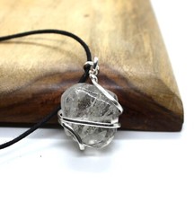 CLEAR QUARTZ CRYSTAL PENDANT