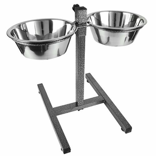 Double stainless steel dog - steel,