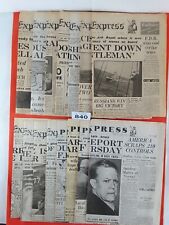 Vintage /  Reproduction Newspapers   ×15   Daily Express   1939  -  1945