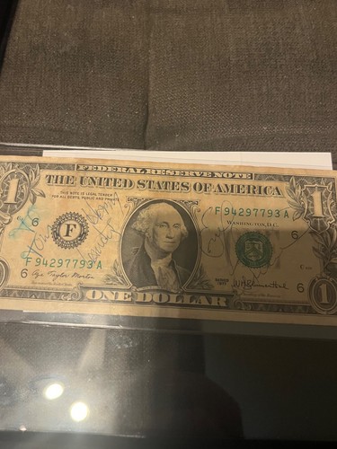 Evel knievel signed dollar - knievel,