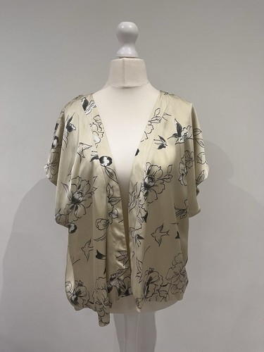 Satin floral bird - bird, oversized
