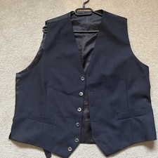 Waistcoat Blue Wool 100% 46