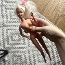 Vintage Mattel Barbie Doll 1966 Indonesia Blonde Hair 11.5” 80s 90s Era Toy