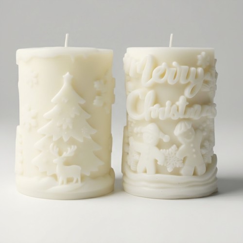 Unscented christmas pillar - unscented,