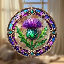 Scottish Thistle Suncatcher