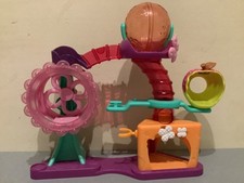 Rare Littlest Pet Shop LPS HASBRO hamster playground 2010, purple, no animals