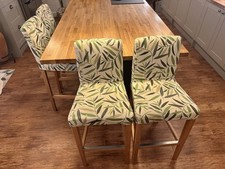 Four IKEA Bergmund Bar Stools 
